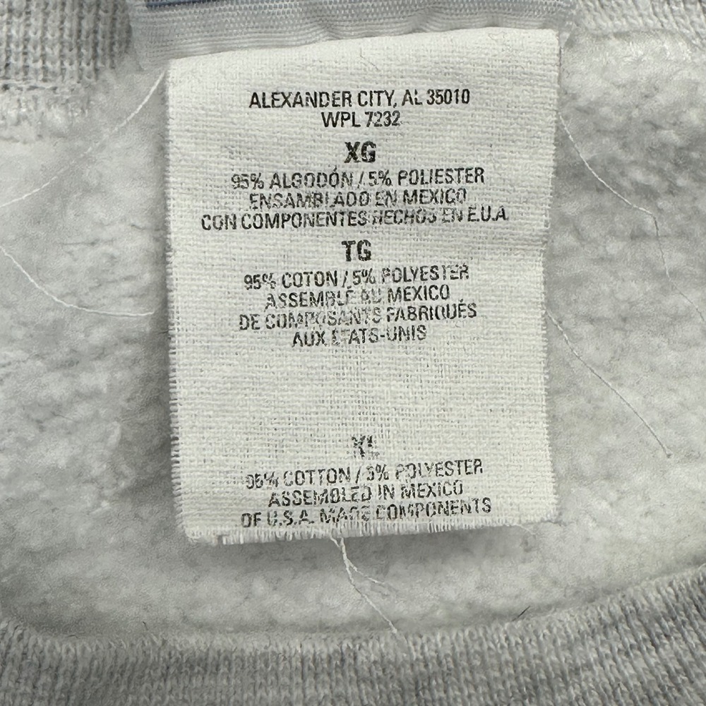 Jerzees World Class Pets com Dog TV Crewneck Sweatshirt XL Heather Gray - Picture 2 of 11